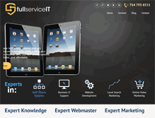 Tablet Screenshot of fullserviceit.com